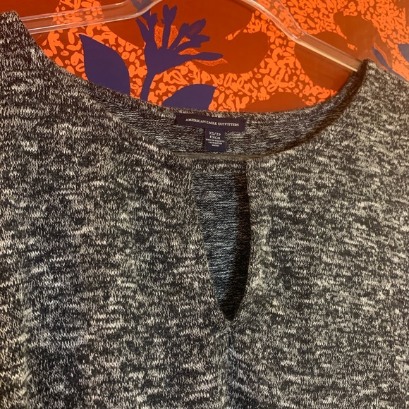 American Eagle Grey Knit Top - Picture 3 of 9
